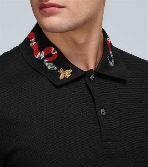 gucci jersey jacket replica|gucci polo shirt snake collar.